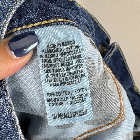 Lucky Brand 181 Relaxed Straight Jeans Men’s Denim Size 36x32 - Picture 10 of 10